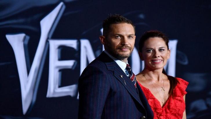 Actor Tom Hardy and screenwriter Kelly Marcel